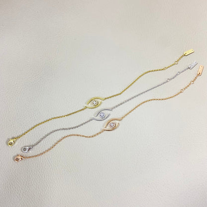 [AM]LUCKY EYE PAVÉ-SET DIAMOND BRACELET