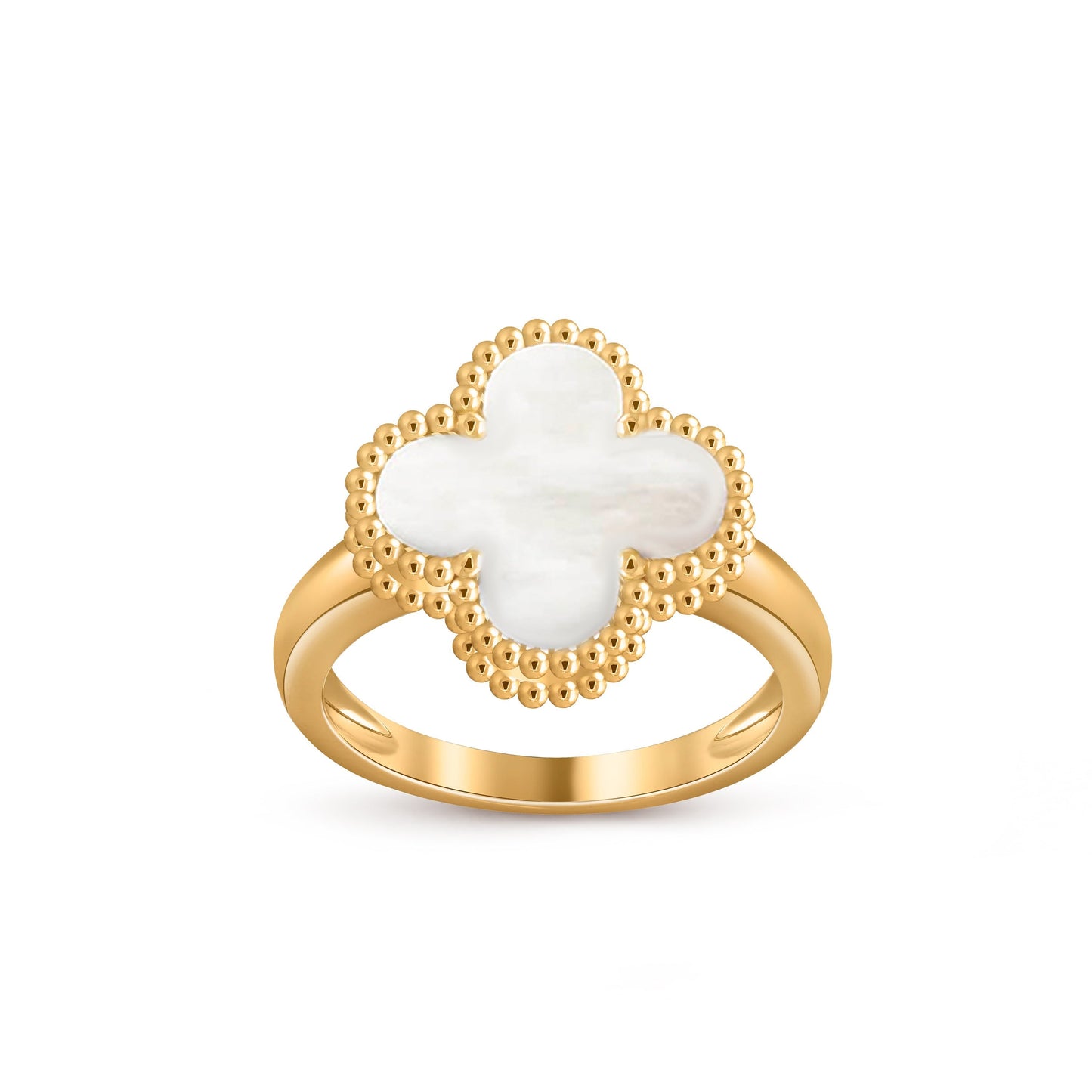 [AM]LUCKY CLOVER VINTAGE GOLD RING COLLECTION