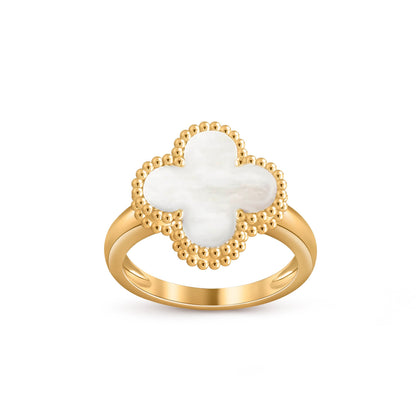 [AM]LUCKY CLOVER VINTAGE GOLD RING COLLECTION