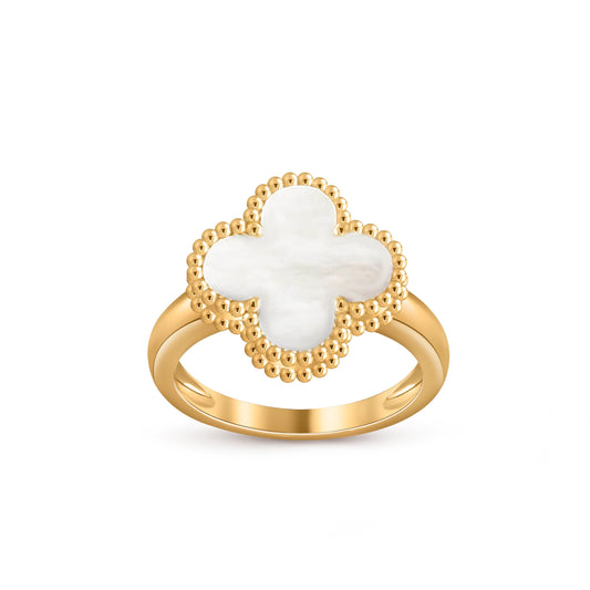 [AM]LUCKY CLOVER VINTAGE GOLD RING COLLECTION