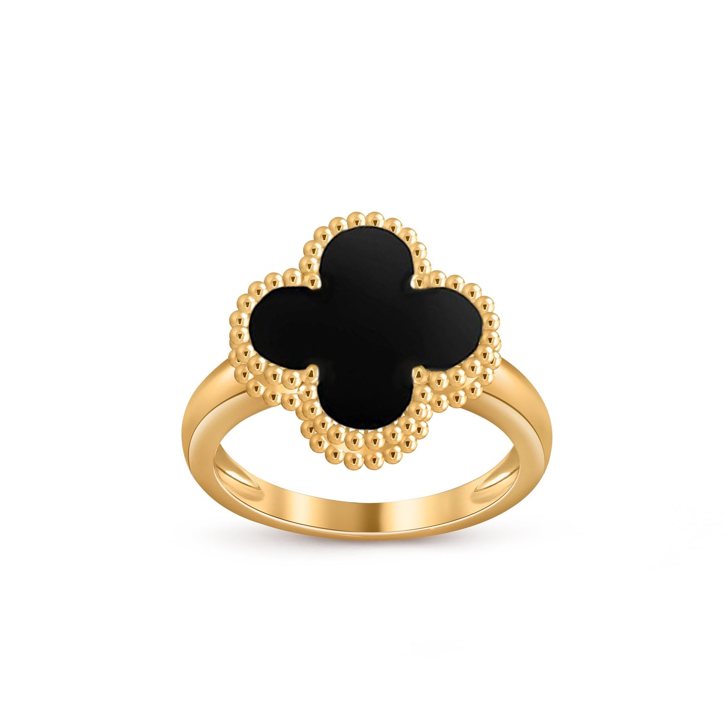 [AM]LUCKY CLOVER VINTAGE GOLD RING COLLECTION