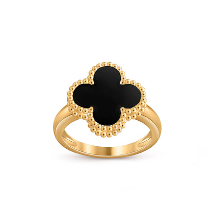 [AM]LUCKY CLOVER VINTAGE GOLD RING COLLECTION