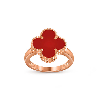 [AM]LUCKY CLOVER VINTAGE ROSE GOLD RING COLLECTION