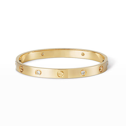 [AM]CLASSIC 6.1MM LOVE BANGLE - 4-DIAMOND