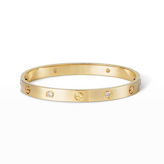 [AM]CLASSIC 6.1MM LOVE BANGLE - 4-DIAMOND