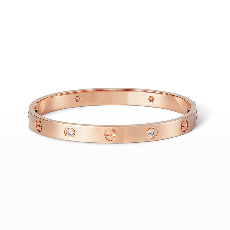 [AM]CLASSIC 6.1MM LOVE BANGLE - 4-DIAMOND
