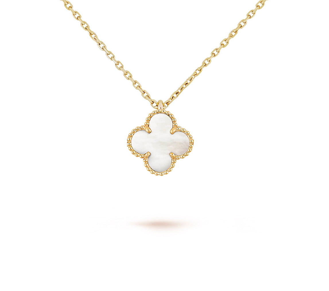 [AM]9.5MM MINI CLOVER PENDANT NECKLACE COLLECTION