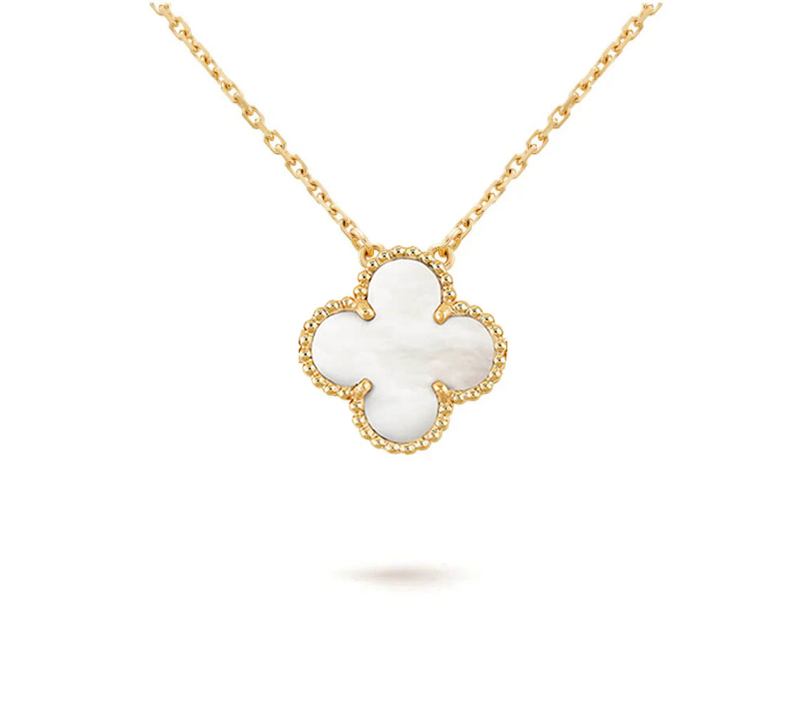 [AM]15MM CLOVER FLOWER PENDANT NECKLACE COLLECTION
