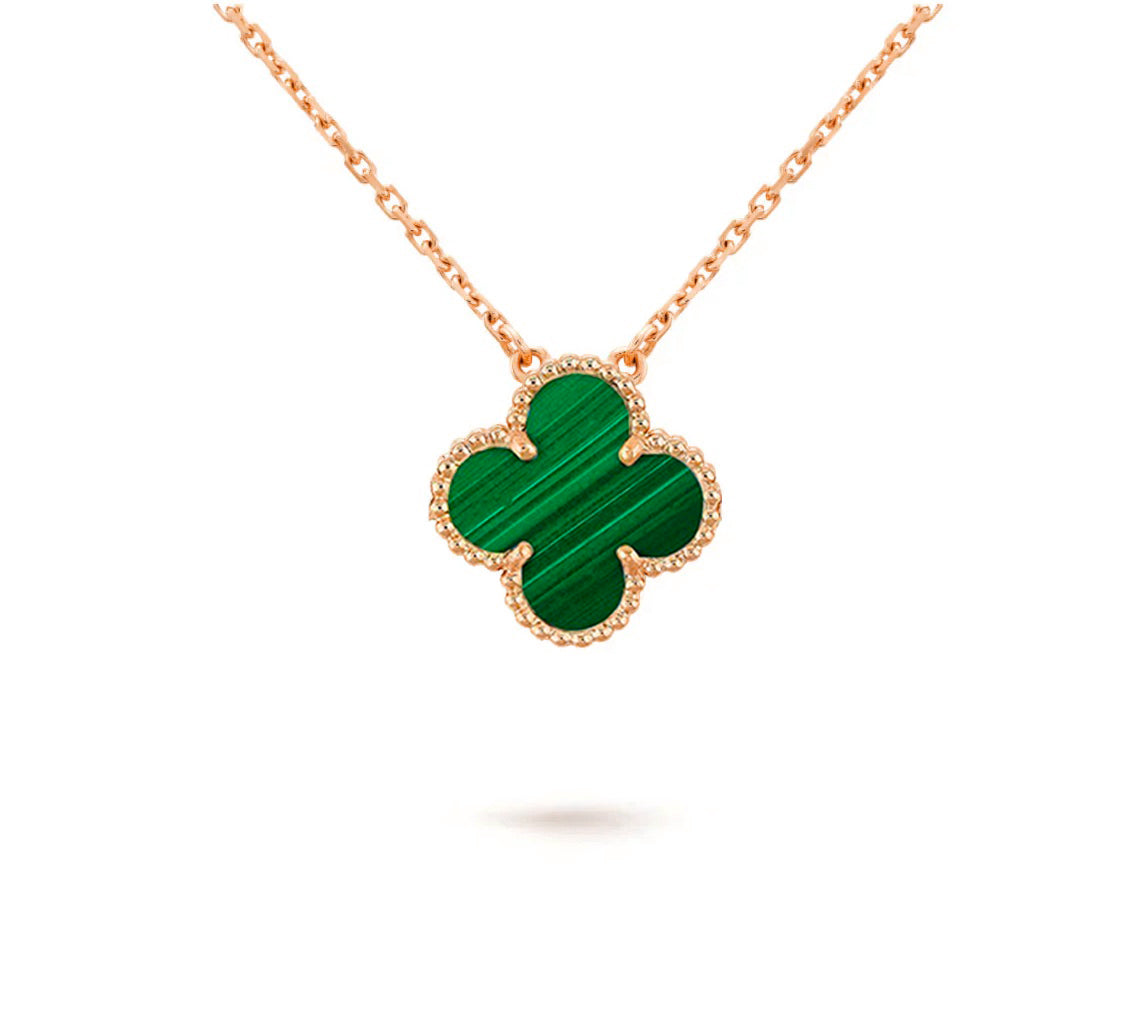 [AM]15MM CLOVER FLOWER PENDANT NECKLACE COLLECTION