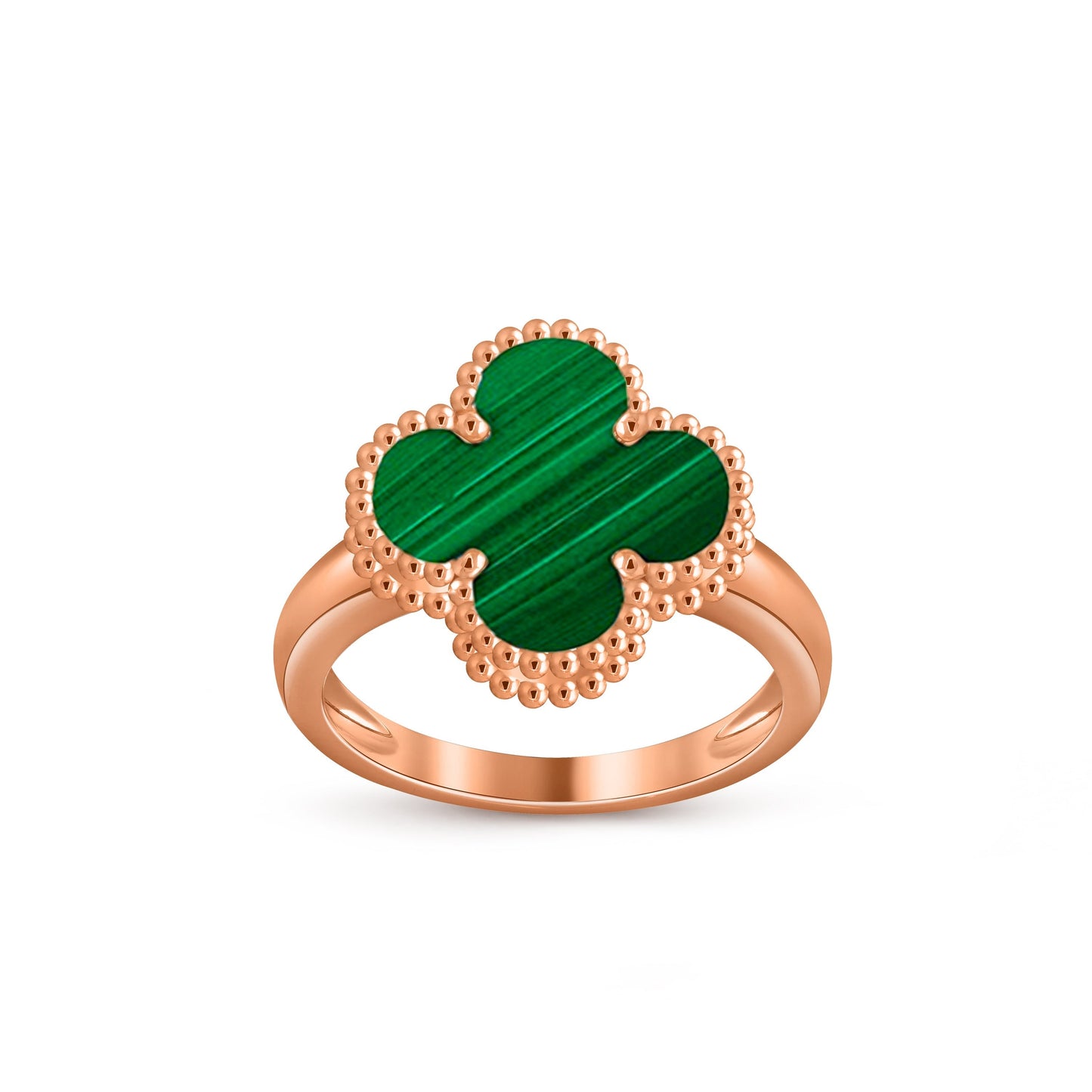 [AM]LUCKY CLOVER VINTAGE ROSE GOLD RING COLLECTION