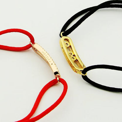 [AM]CARE(S) PAVÉ CORD BRACELET