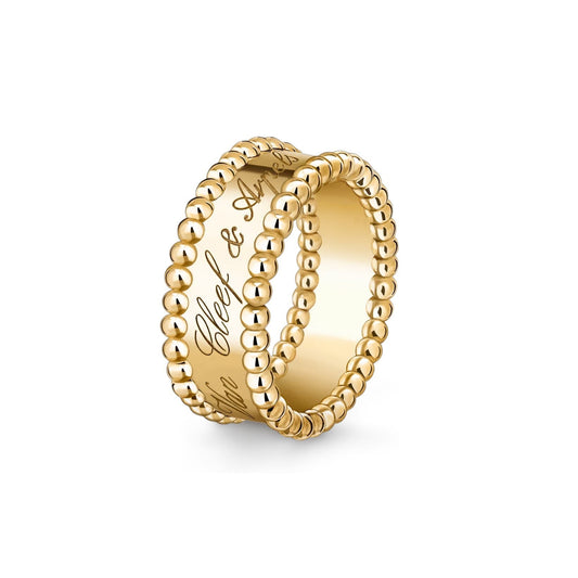 [AM]SIGNATURE DUAL-BEADED BAND RING