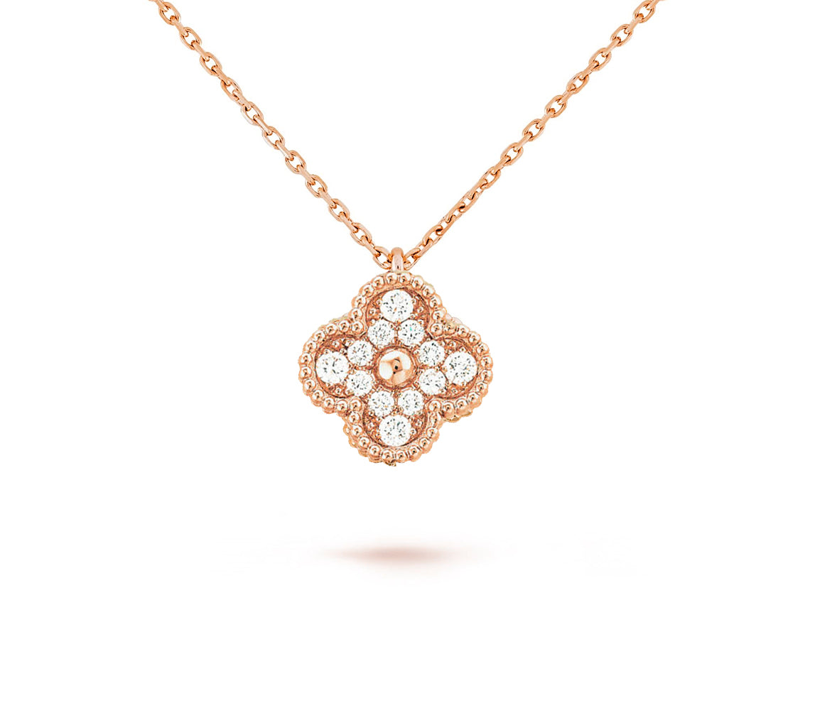 [AM]9.5MM MINI CLOVER PENDANT NECKLACE COLLECTION