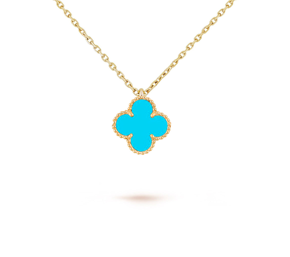[AM]9.5MM MINI CLOVER PENDANT NECKLACE COLLECTION