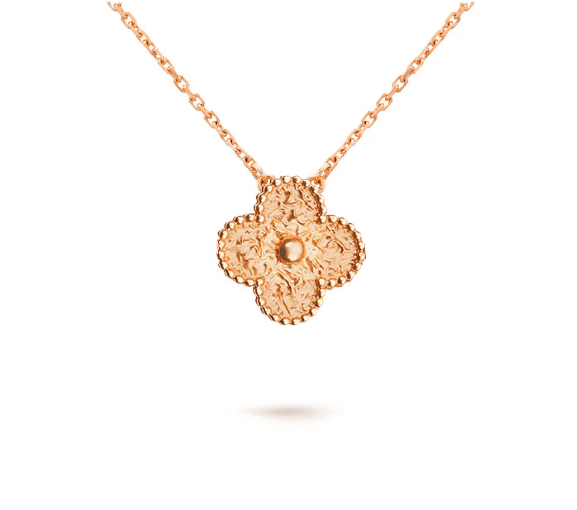 [AM]15MM CLOVER FLOWER PENDANT NECKLACE COLLECTION