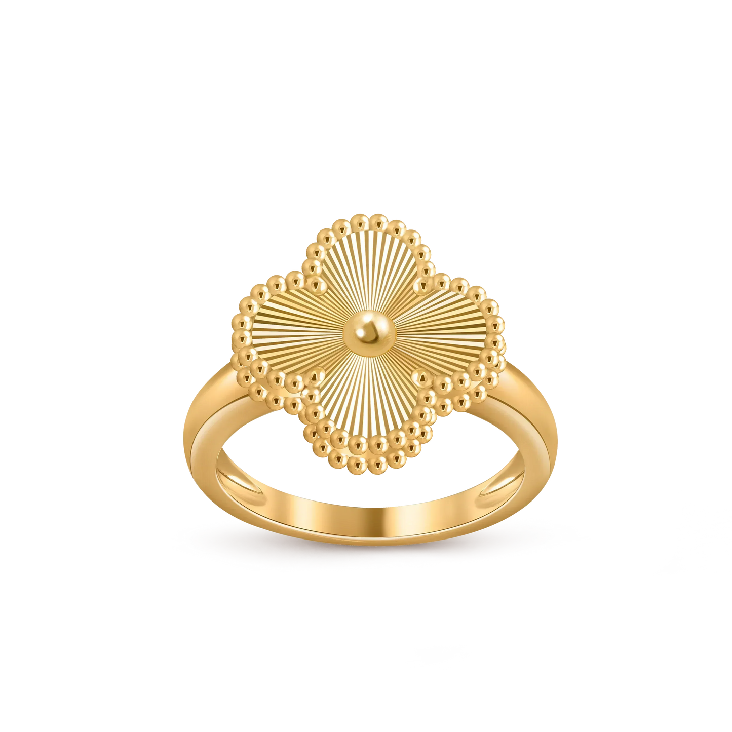 [AM]LUCKY CLOVER VINTAGE GOLD RING COLLECTION