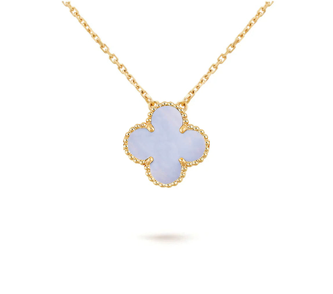 [AM]15MM CLOVER FLOWER PENDANT NECKLACE COLLECTION