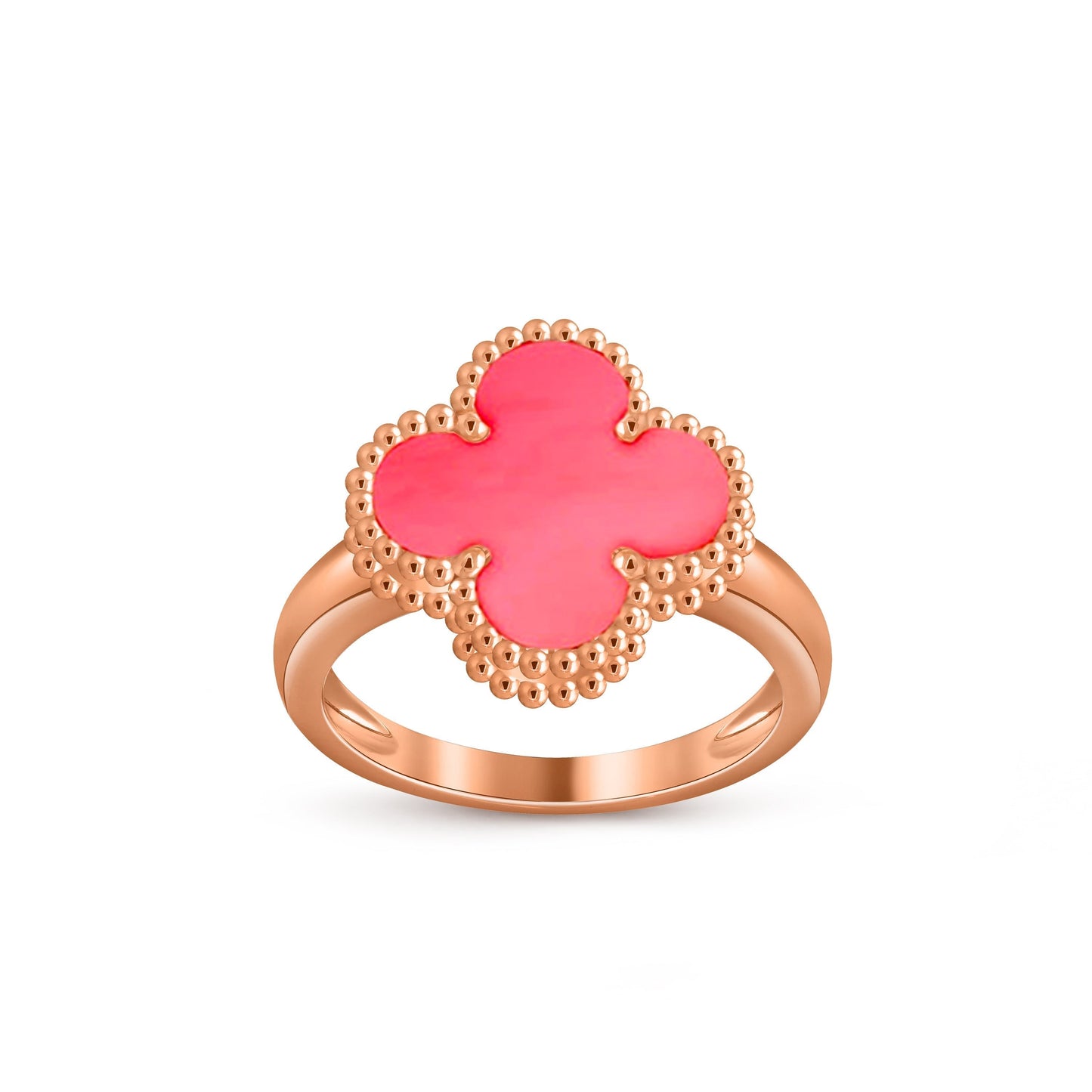 [AM]LUCKY CLOVER VINTAGE ROSE GOLD RING COLLECTION