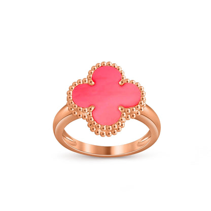 [AM]LUCKY CLOVER VINTAGE ROSE GOLD RING COLLECTION
