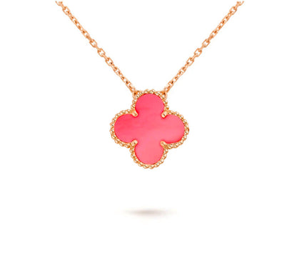 [AM]15MM CLOVER FLOWER PENDANT NECKLACE COLLECTION