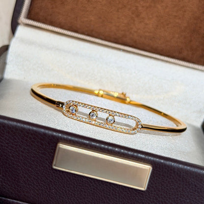 [AM]MOVE PAVÉ DIAMOND BANGLE BRACELET M