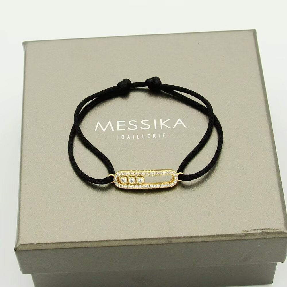 [AM]CARE(S) PAVÉ CORD BRACELET