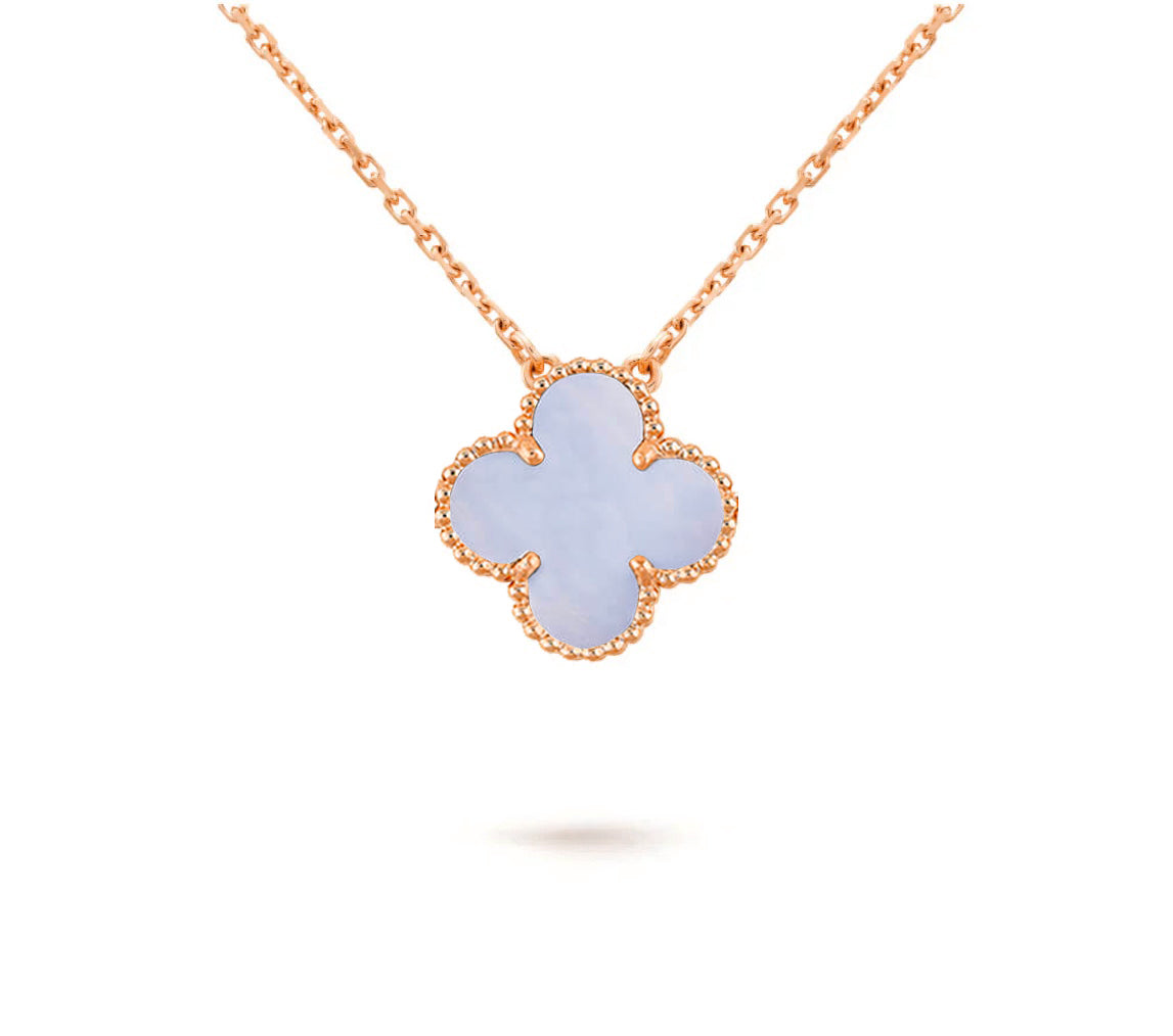 [AM]15MM CLOVER FLOWER PENDANT NECKLACE COLLECTION