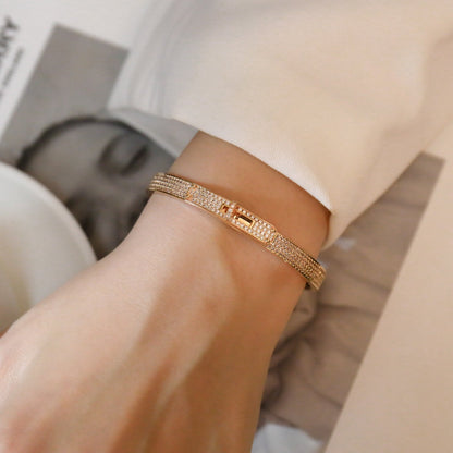 [AM]KELLY BRACELET DIAMOND PAVED