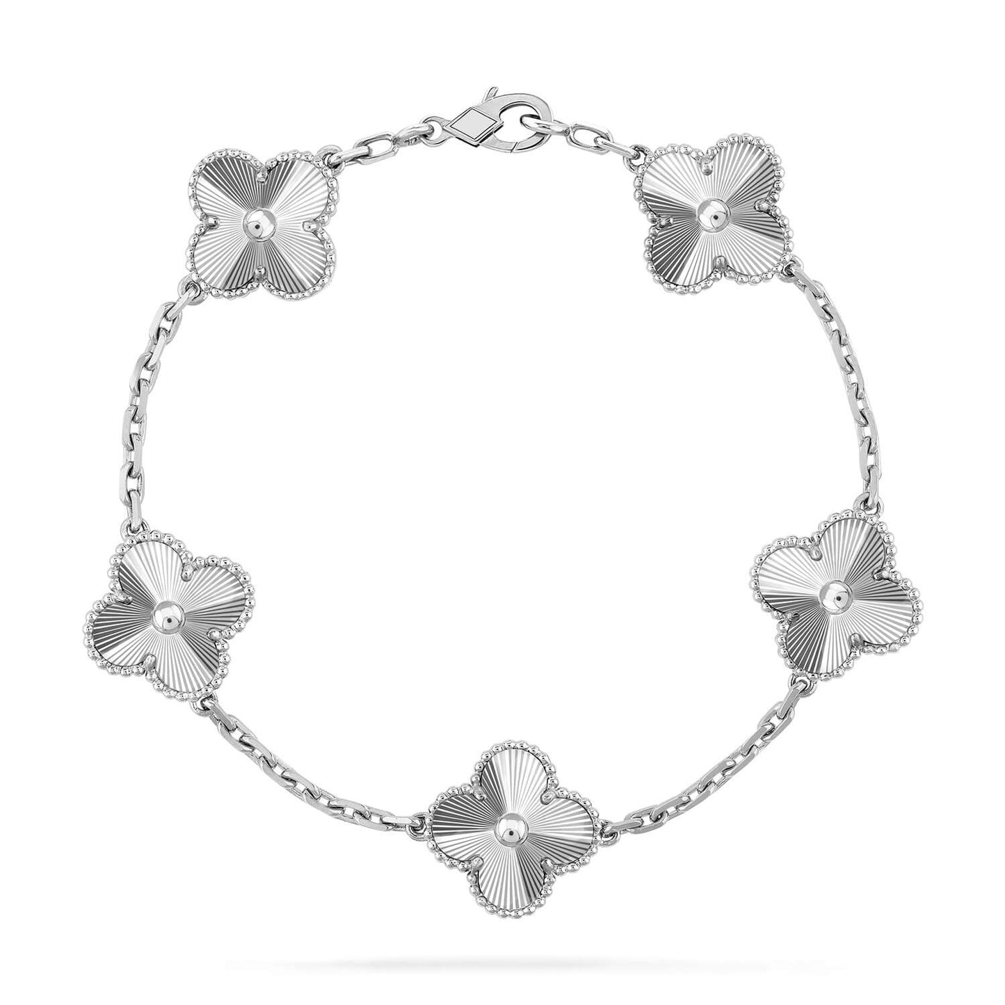 [AM]LUCKY CLOVER 5-MOTIF BRACELET - LASER COLLECTION