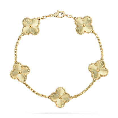 [AM]LUCKY CLOVER 5-MOTIF BRACELET - LASER COLLECTION