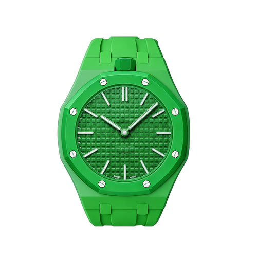 [AM]OAK POP EXCLUSIVE GREEN SILICONE STRAP