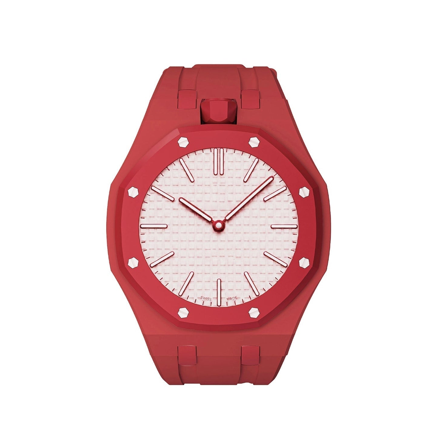 [AM]OAK POP EXCLUSIVE RED SILICONE STRAP