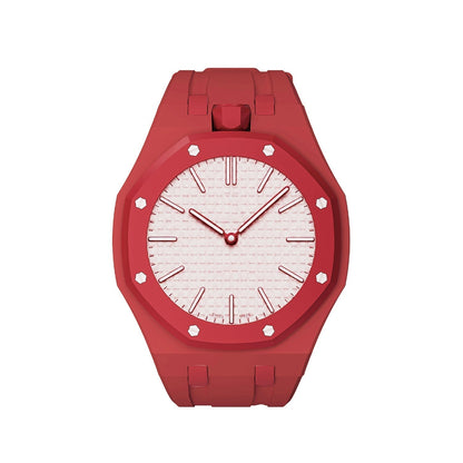 [AM]OAK POP EXCLUSIVE RED SILICONE STRAP
