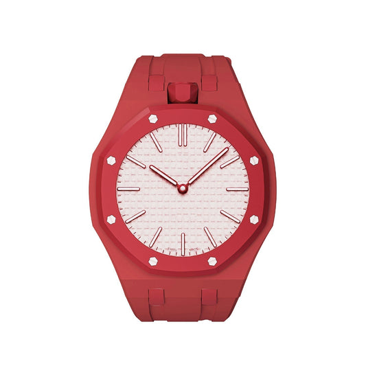 [AM]OAK POP EXCLUSIVE RED SILICONE STRAP