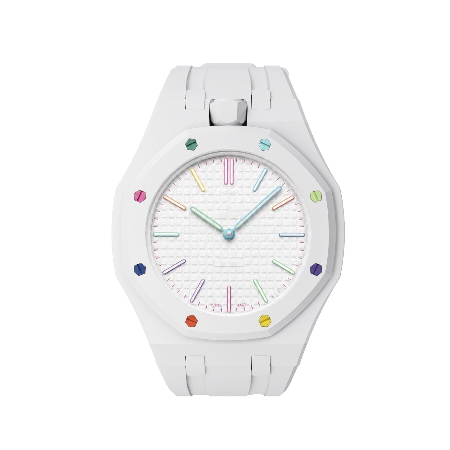 [AM]OAK POP EXCLUSIVE  WHITE SILICONE STRAP