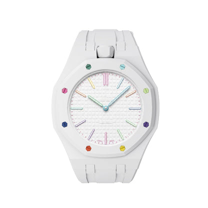 [AM]OAK POP EXCLUSIVE  WHITE SILICONE STRAP