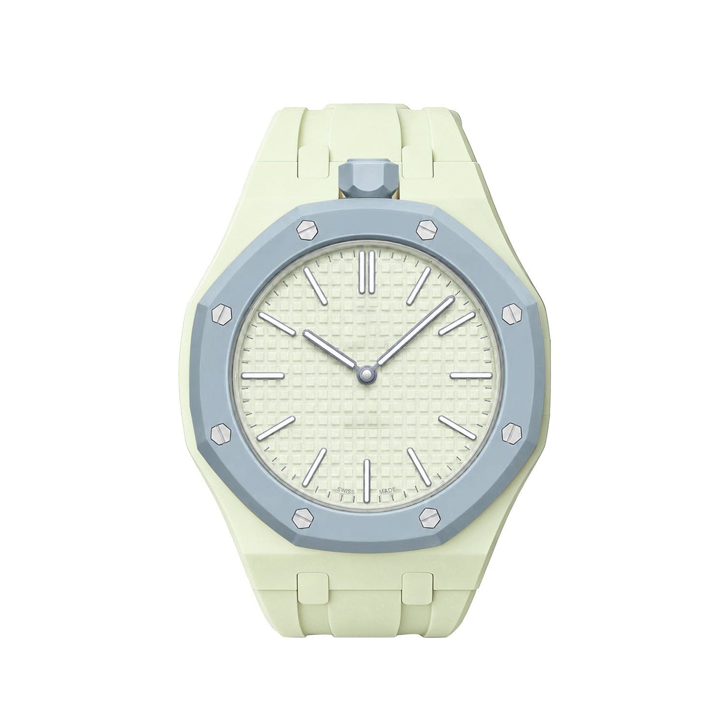 [AM]OAK POP EXCLUSIVE CREAMY YELLOW SILICONE STRAP