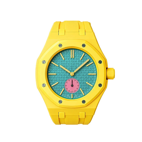 [AM]OAK POP EXCLUSIVE YELLOW SILICONE STRAP
