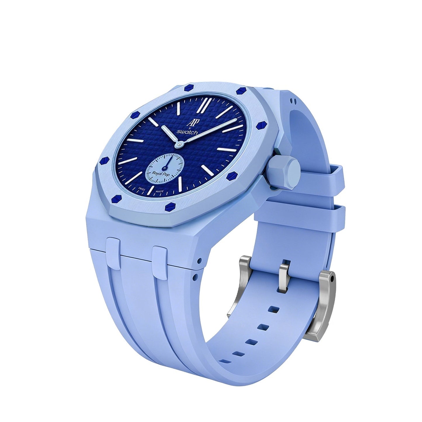 [AM]OAK POP EXCLUSIVE LIGHT BLUE SILICONE STRAP