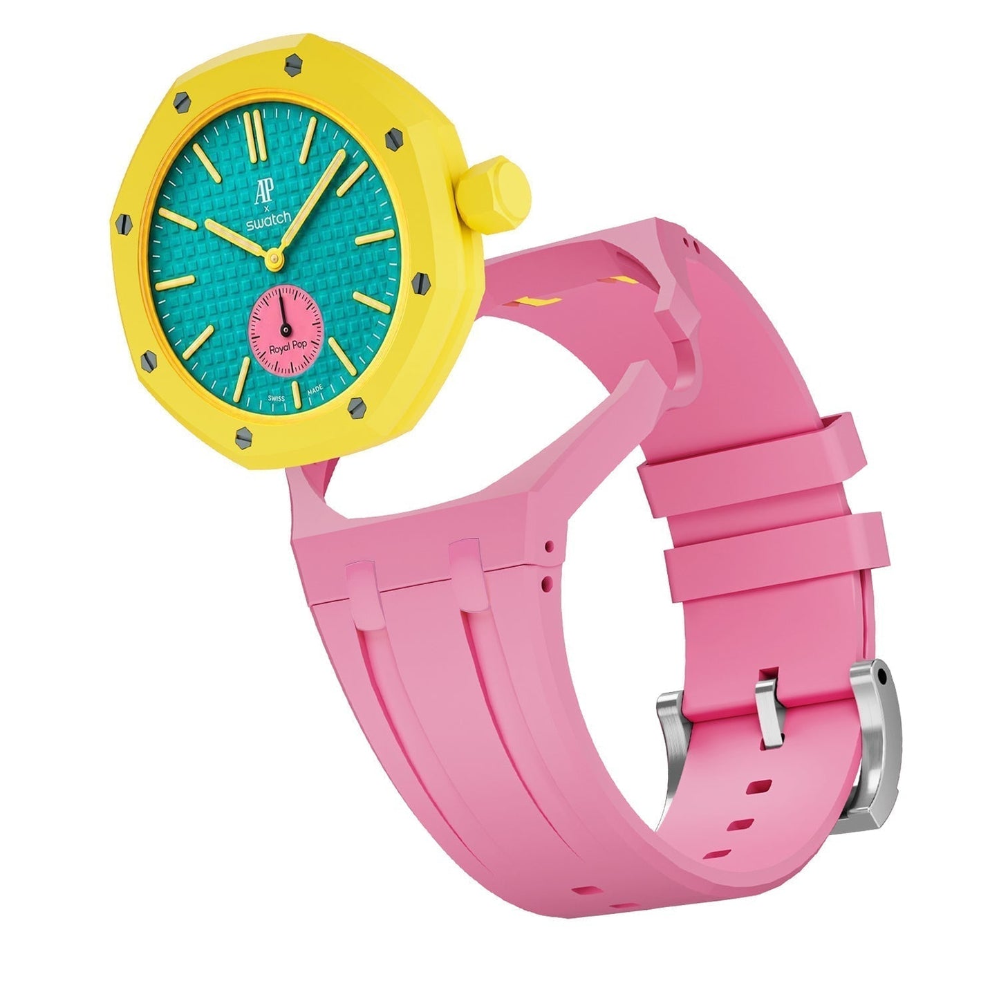 [AM]OAK POP EXCLUSIVE PINK SILICONE STRAP