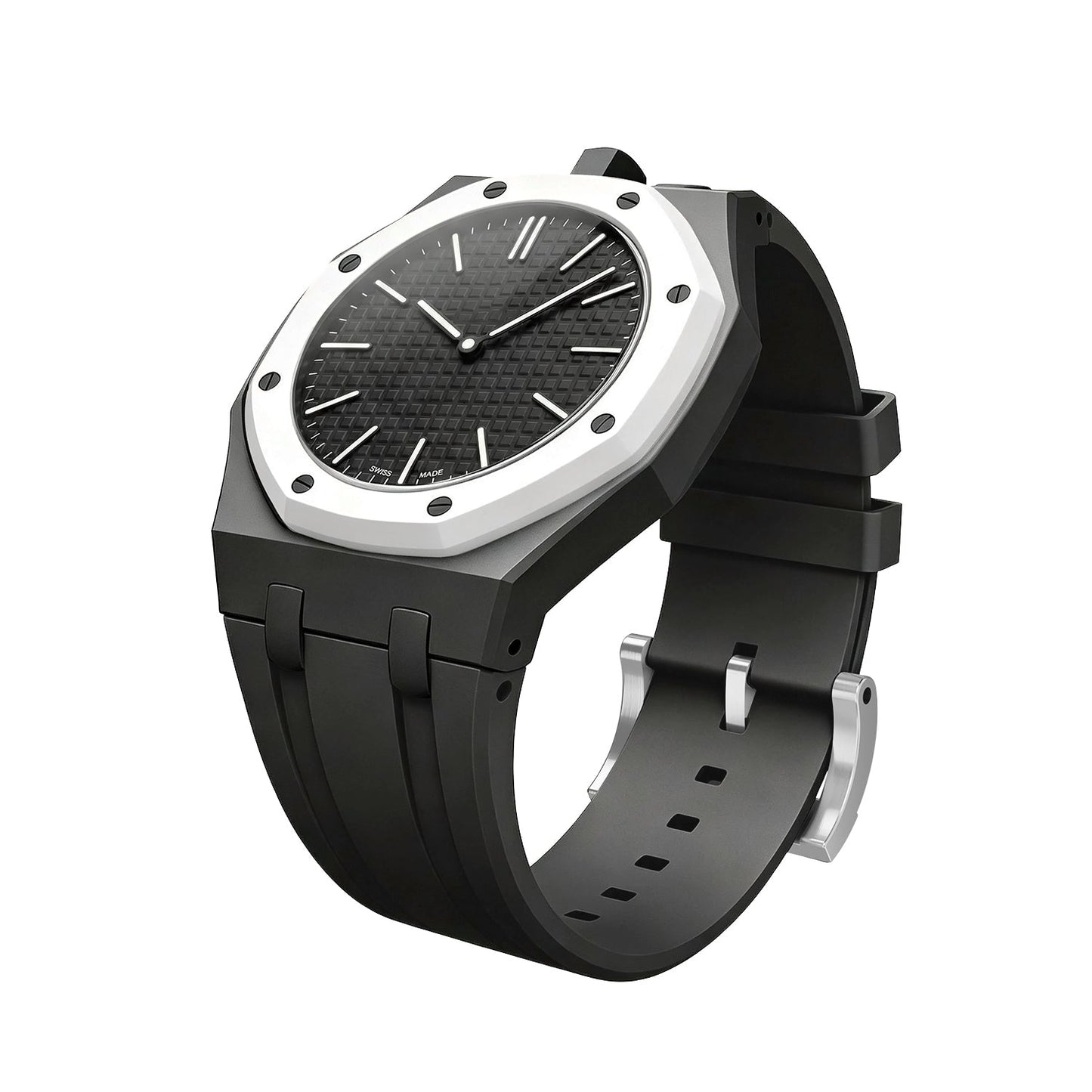 [AM]OAK POP EXCLUSIVE BLACK SILICONE STRAP