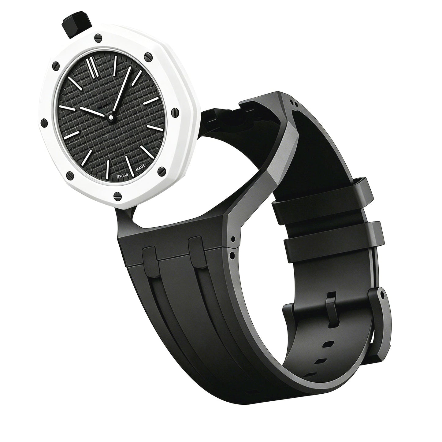 [AM]OAK POP EXCLUSIVE BLACK SILICONE STRAP