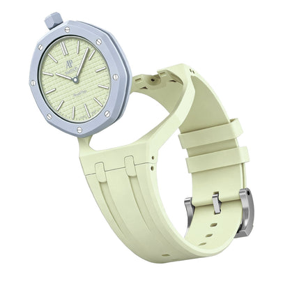 [AM]OAK POP EXCLUSIVE CREAMY YELLOW SILICONE STRAP