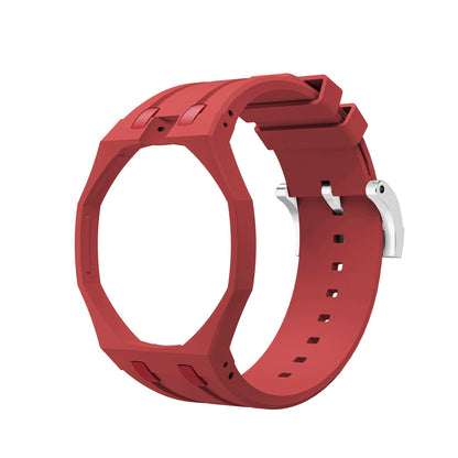 [AM]OAK POP EXCLUSIVE RED SILICONE STRAP