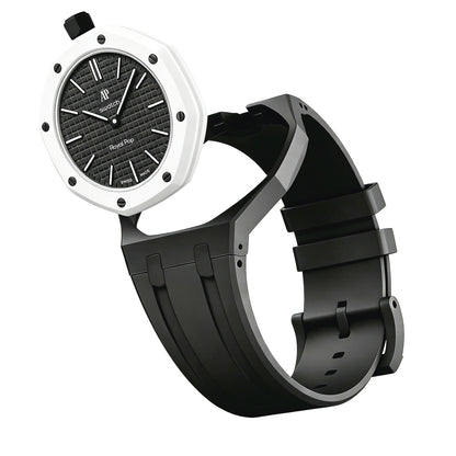[AM]OAK POP EXCLUSIVE BLACK SILICONE STRAP