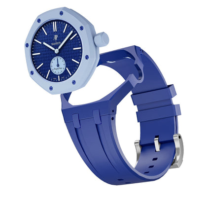 [AM]OAK POP EXCLUSIVE DARK BLUE SILICONE STRAP