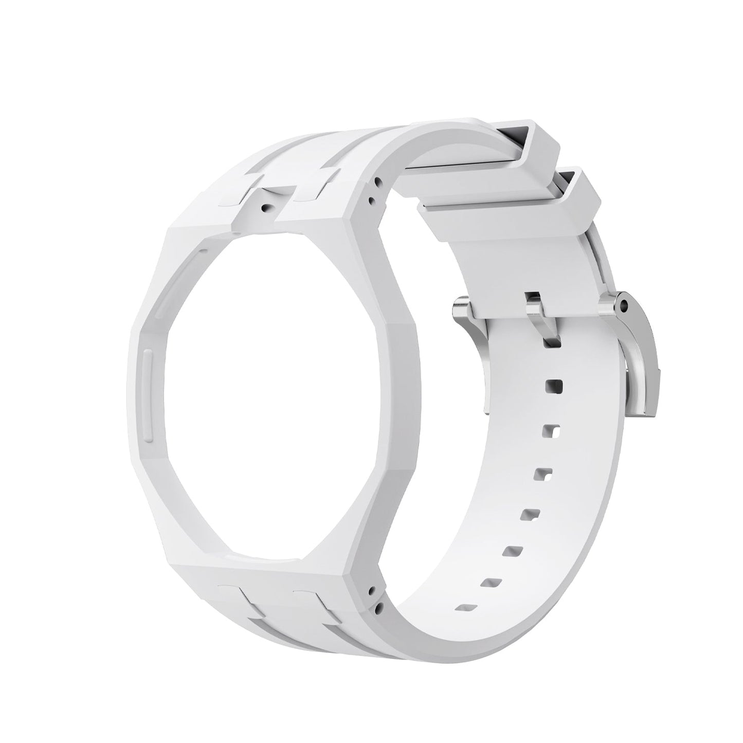 [AM]OAK POP EXCLUSIVE  WHITE SILICONE STRAP