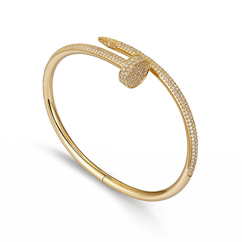 [AM]JUSTE UN CLOU 3.5MM FULL PAVÉ NAIL BANGLE