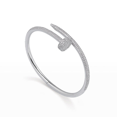 [AM]JUSTE UN CLOU 3.5MM FULL PAVÉ NAIL BANGLE