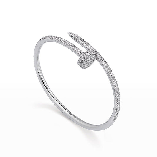 [AM]JUSTE UN CLOU 3.5MM FULL PAVÉ NAIL BANGLE
